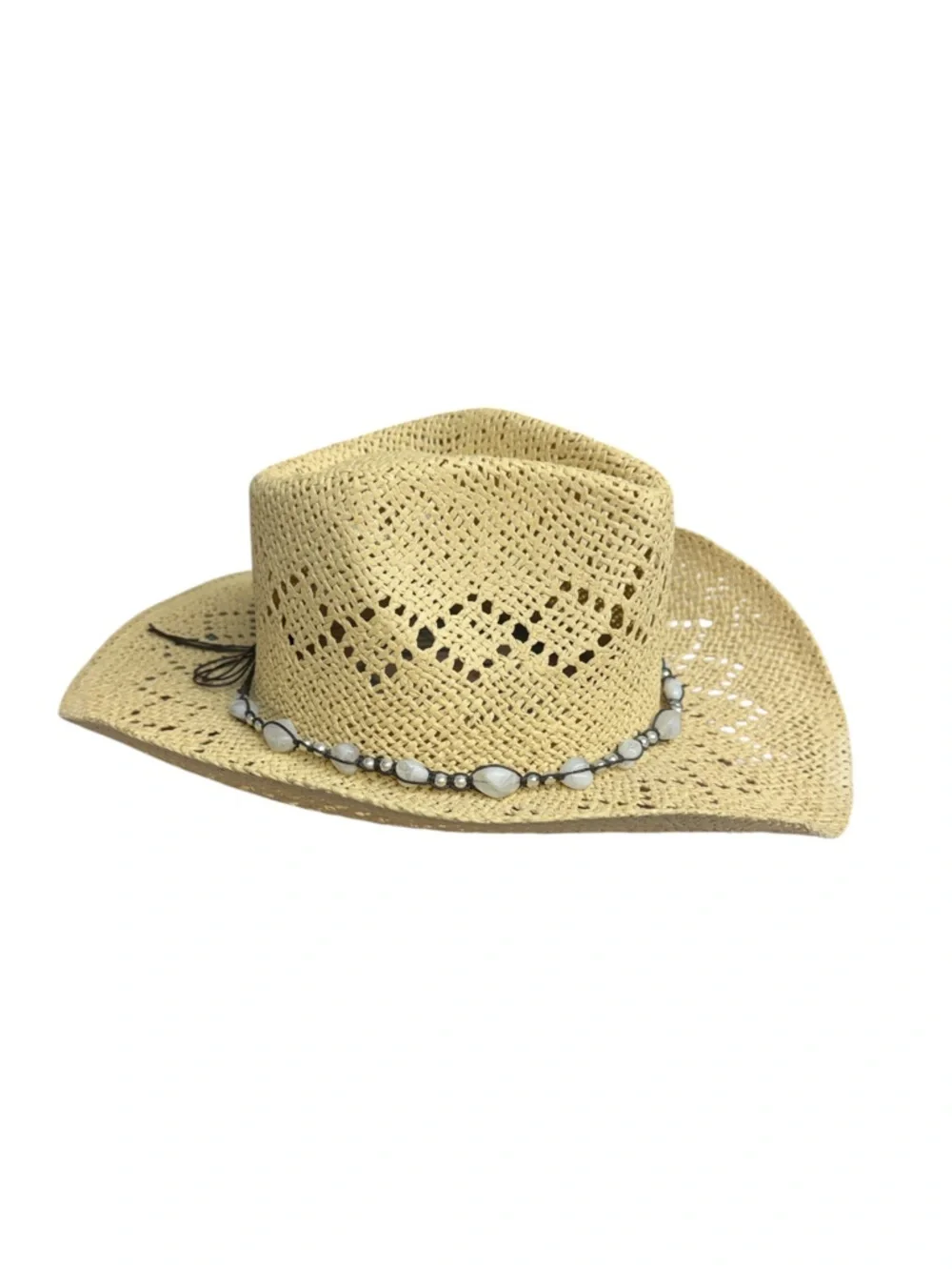Classic Women's Straw Cowboy Hat - Cream